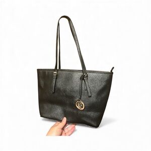 New York & Company Elegant Black Tote Bag 💼 Perfect For Working Women!